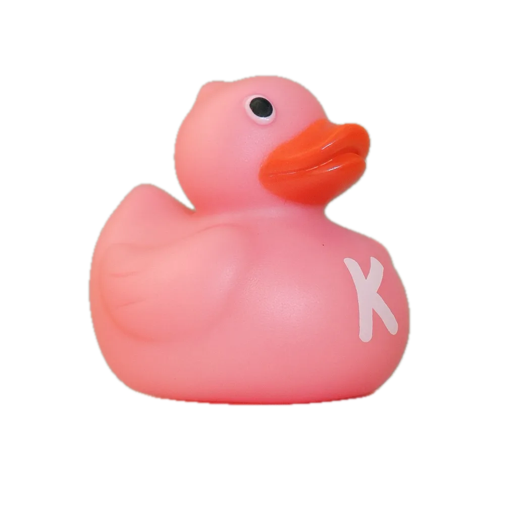 Alfabet Badeendje - Letter K - Roze Alfabet Badeendje - Letter K - Roze
