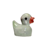 Mini Glitter Badeendje - Licht groen - 2 cm