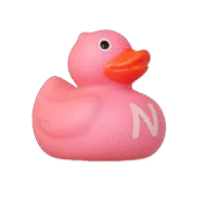 Alfabet Badeendje - Letter N - Roze Alfabet Badeendje - Letter N - Roze