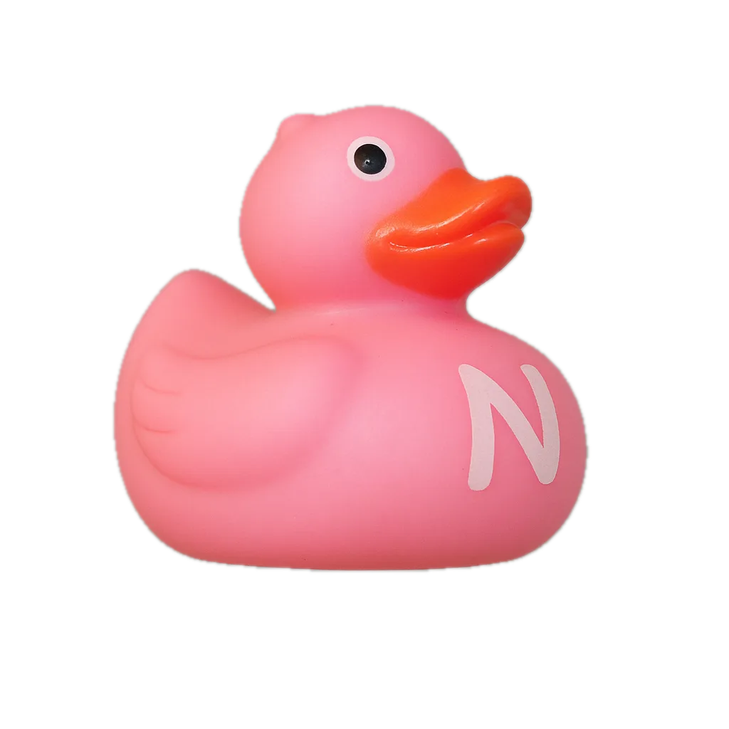 Alfabet Badeendje - Letter N - Roze Alfabet Badeendje - Letter N - Roze