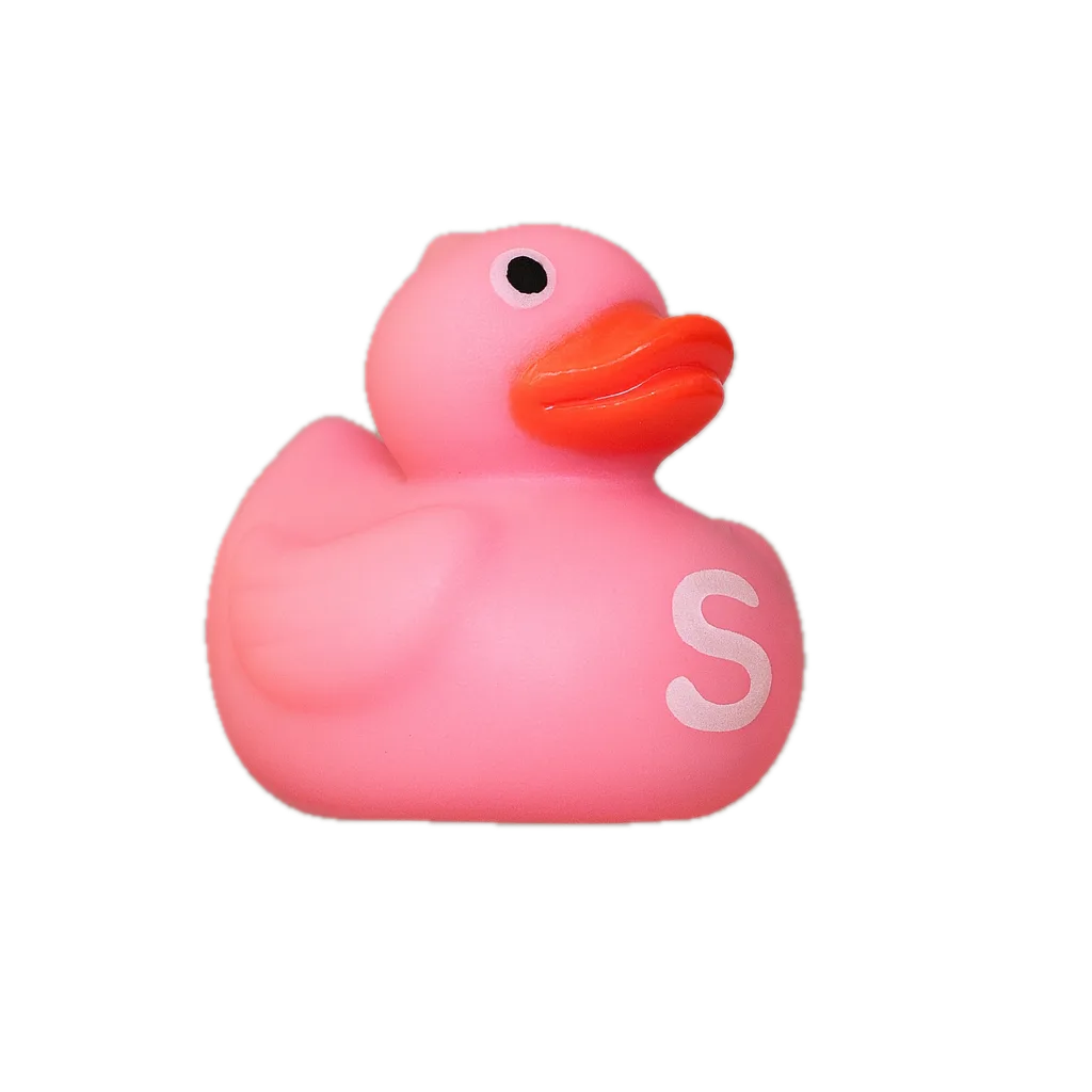 Alfabet Badeendje - Letter S - Roze Alfabet Badeendje - Letter S - Roze