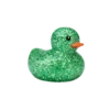 Gekleurd Klein Badeendje - Groen Glitters - 5 cm