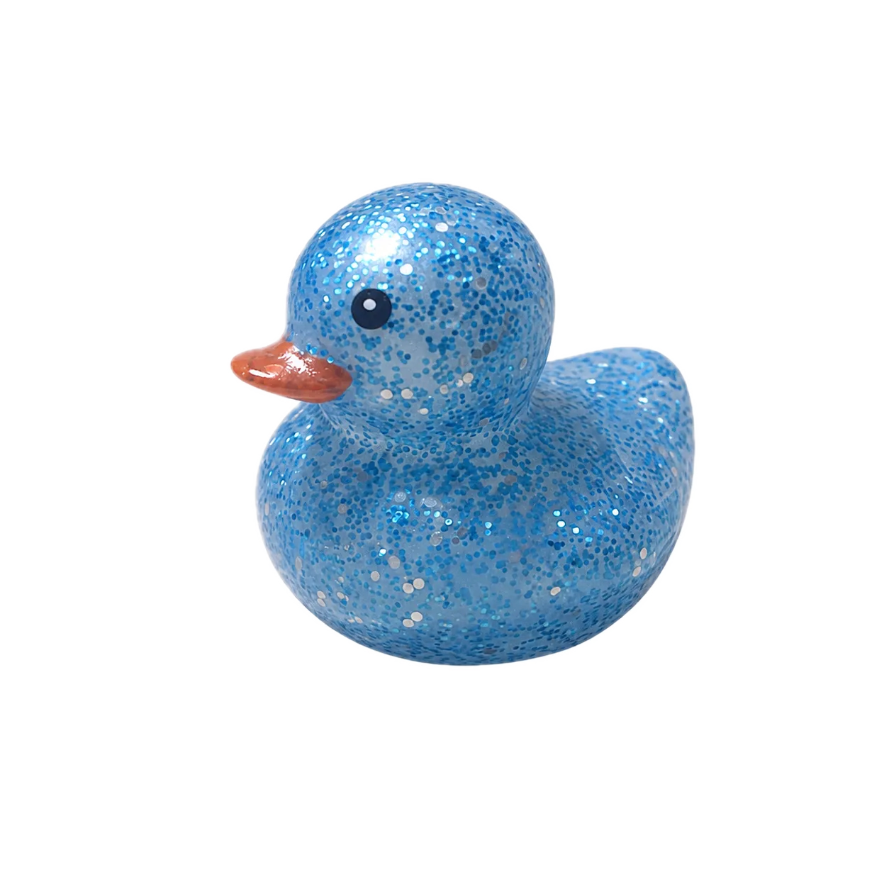 Glitter Badeendje - Blauw - 5 cm Glitter Badeendje - Blauw - 5 cm