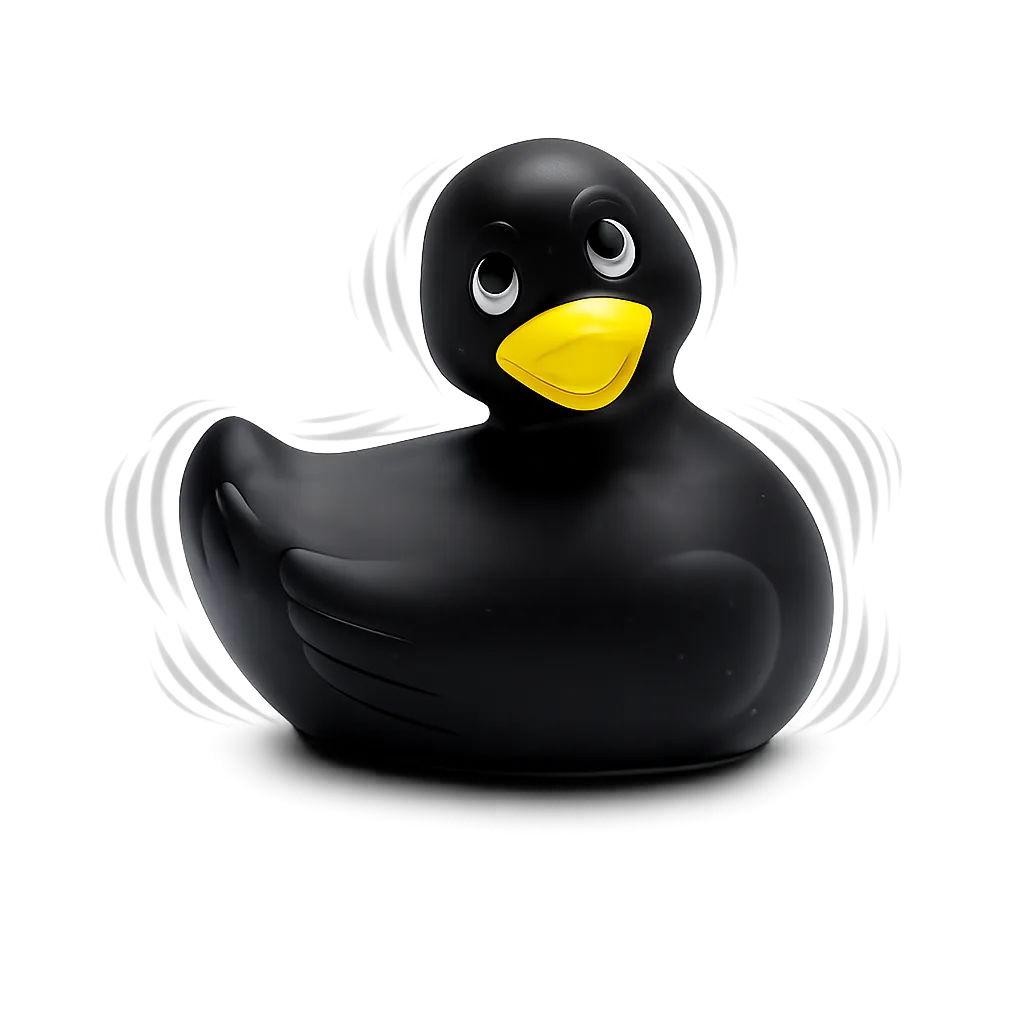 Vibrerende Badeend - Zwart Vibrerende Badeend - Zwart