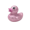 Badeend Glitter - Roze - 4 cm