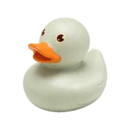 Grote Pastelgekleurde Badeend - 20 cm - Groen