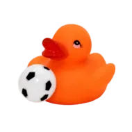 WK Voetbal Badeendje Holland - Oranje - 5 cm WK Voetbal Badeendje Holland - Oranje - 5 cm